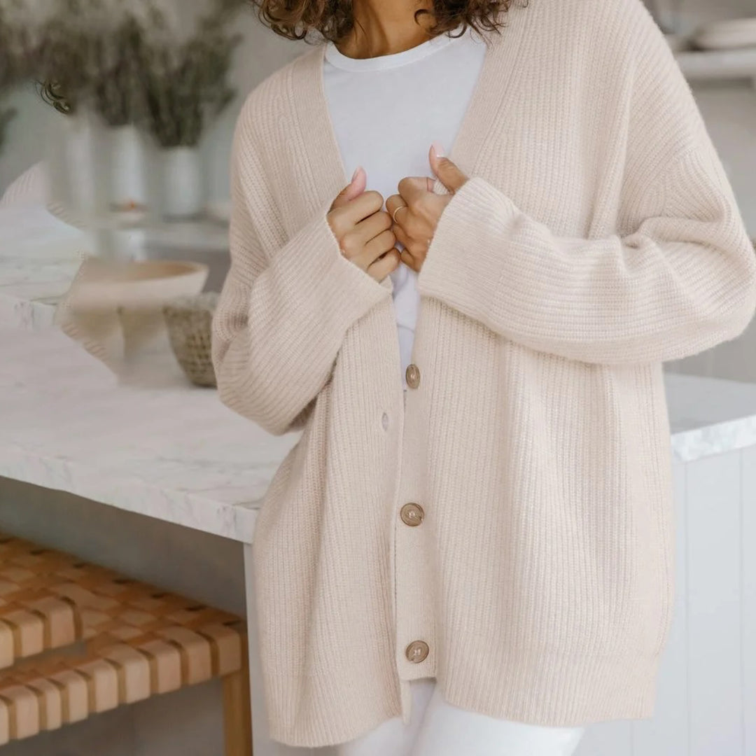 Alessia | Women’s Oversized Button-Front Cardigan