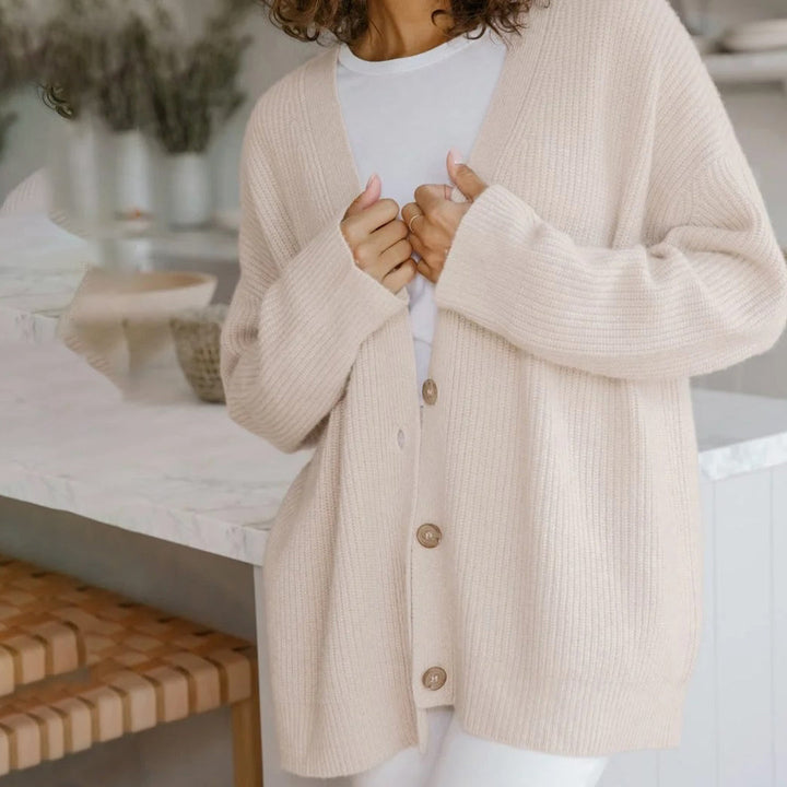 Alessia | Women’s Oversized Button-Front Cardigan