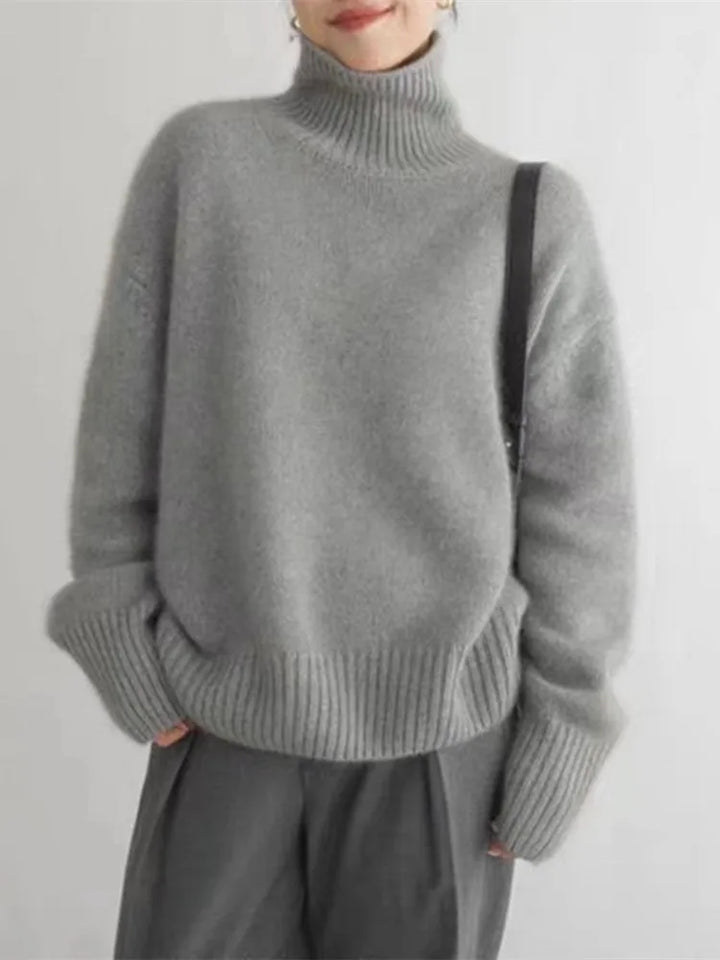 Celeste | Women’s Elegant Turtleneck Sweater with Soft Relaxed Fit