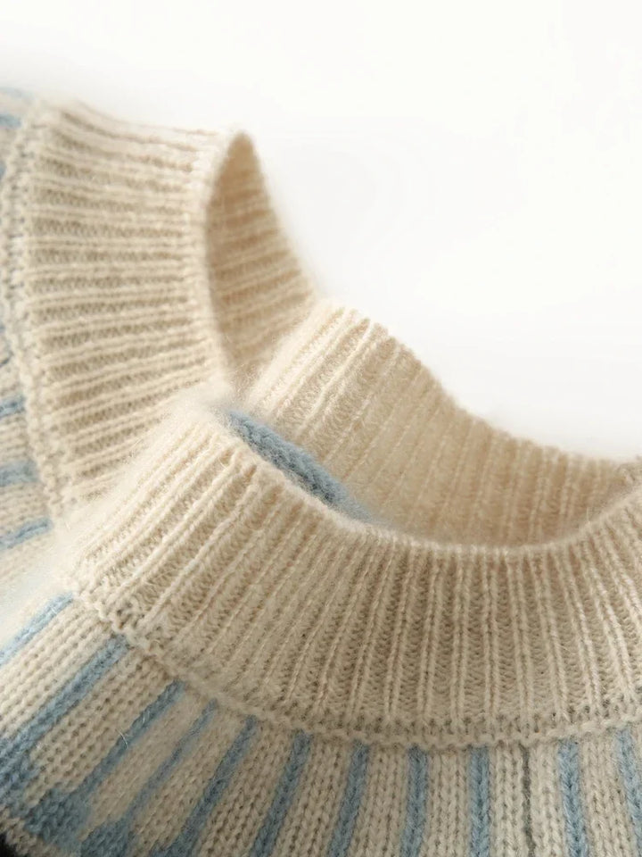 Carrie | Fair Isle Mock Neck Sweater