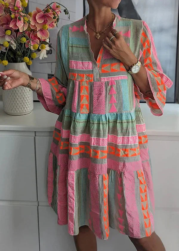 Ellie - Breathable Cotton Hemp  Dress