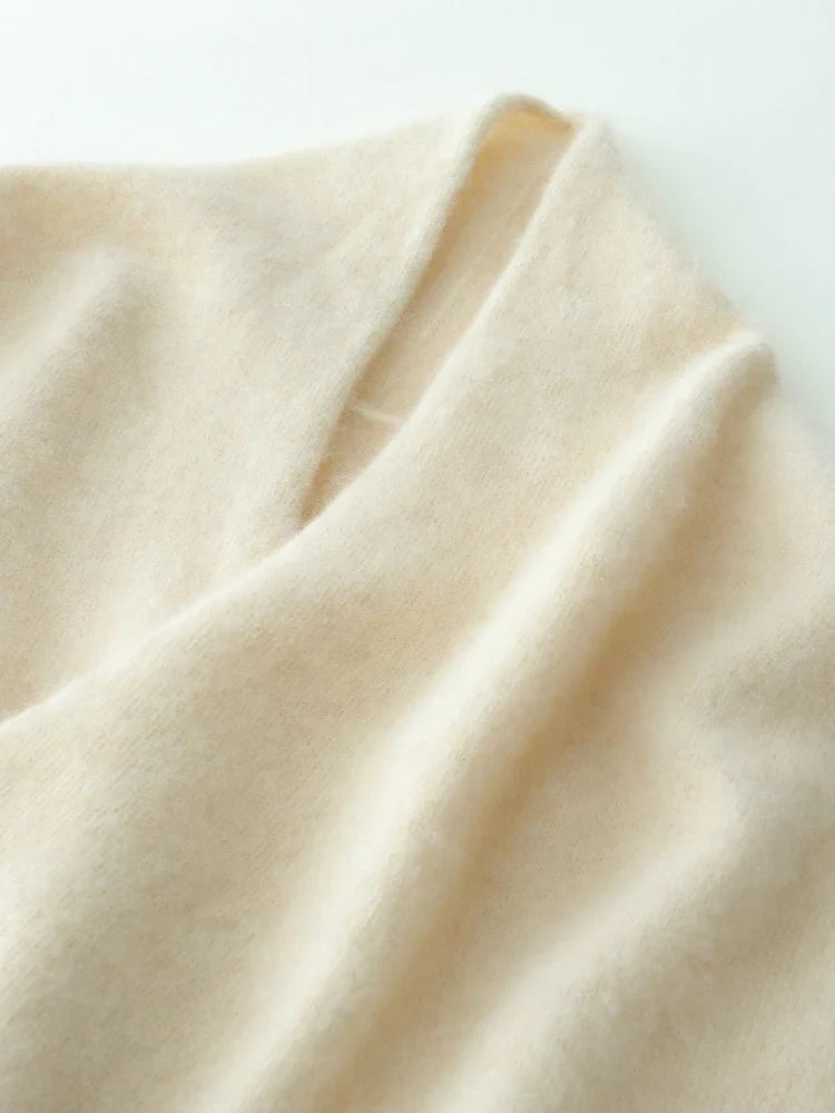 Marianne | Elegant Crossover Knit Sweater