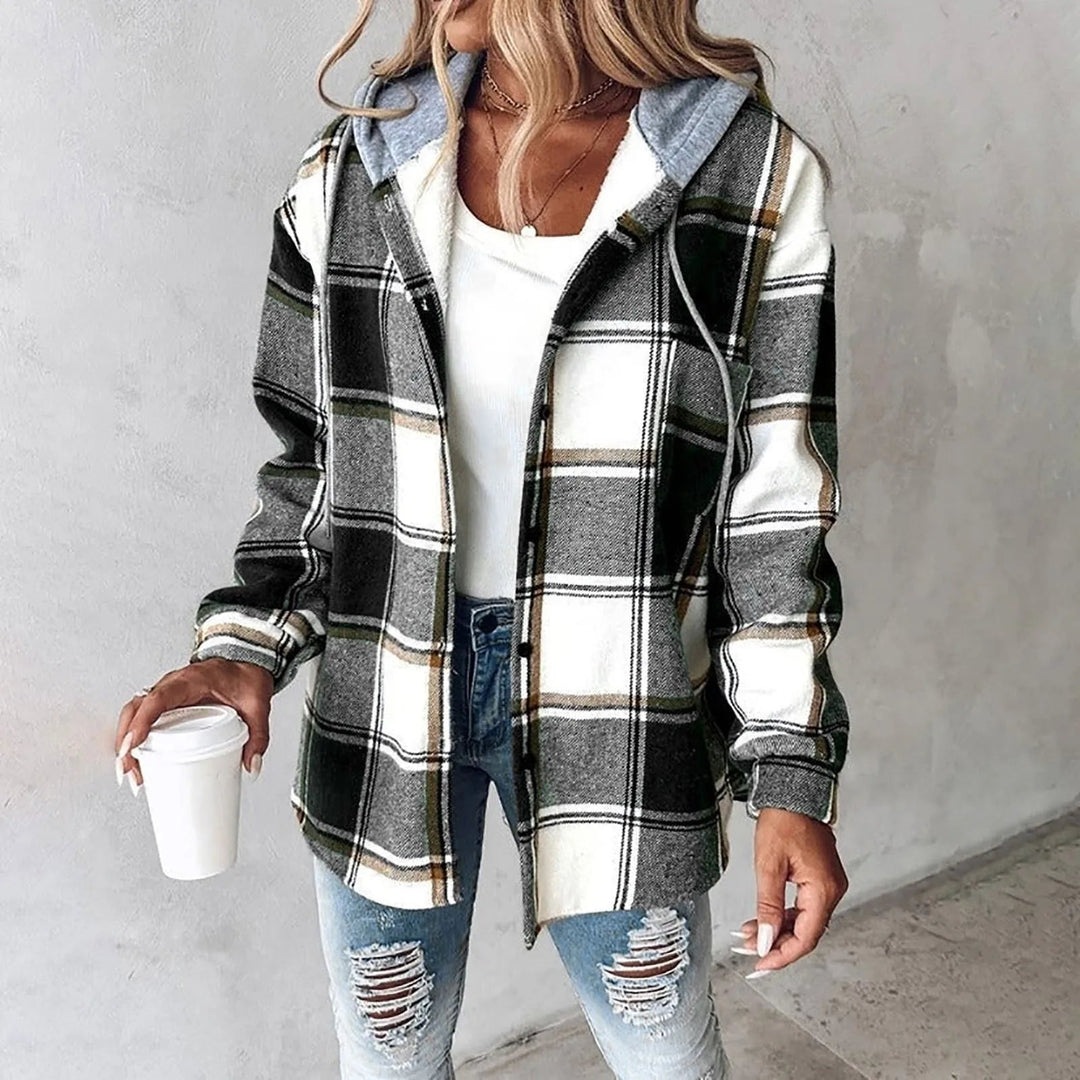 Carmen | Checkered Lined Cardigan Women