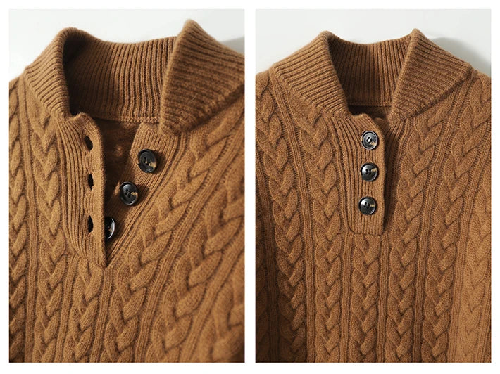 Margot | Classic Cable-Knit Button Sweater