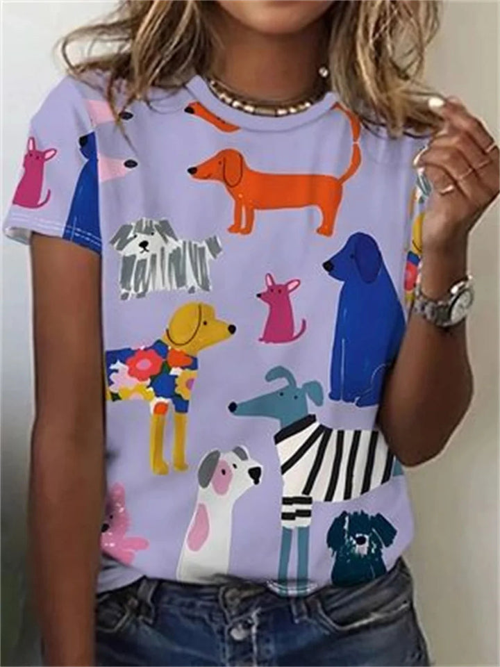 Zosia -  Animal Print Nature-Inspired Top