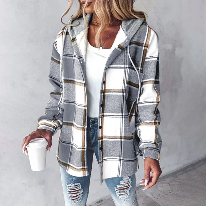 Carmen | Checkered Lined Cardigan Women