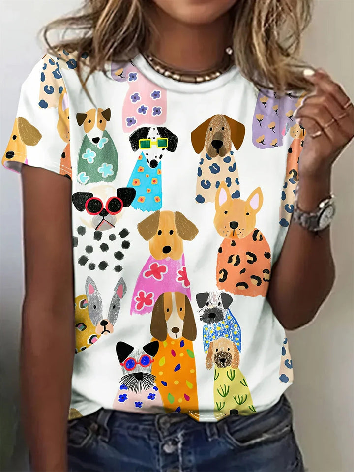 Zosia -  Animal Print Nature-Inspired Top