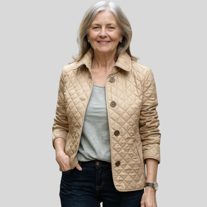 Eloise | Women’s Lightweight Quilted Jacket with Lapel Collar