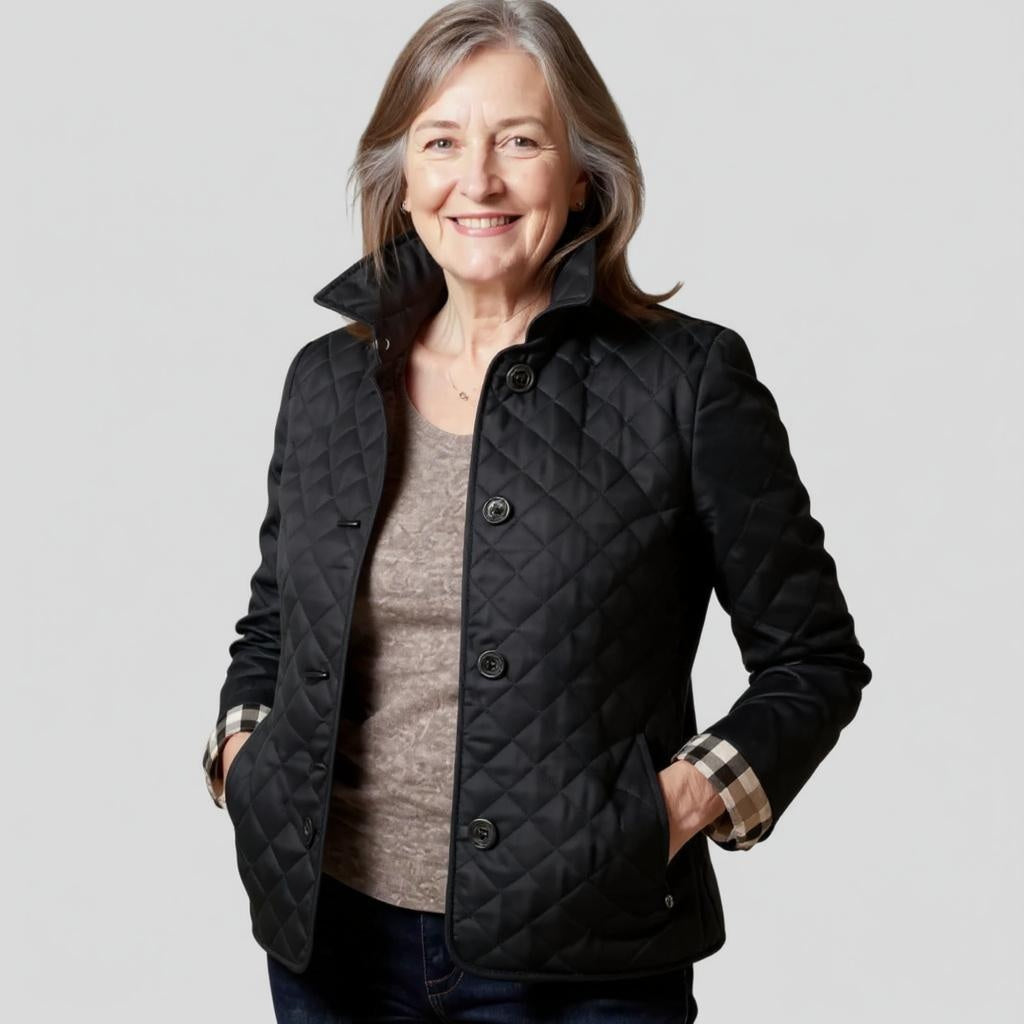 Eloise | Women’s Lightweight Quilted Jacket with Lapel Collar