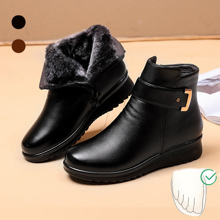 Blair | Women’s Ankle Boots with Buckle Strap and Low Sole