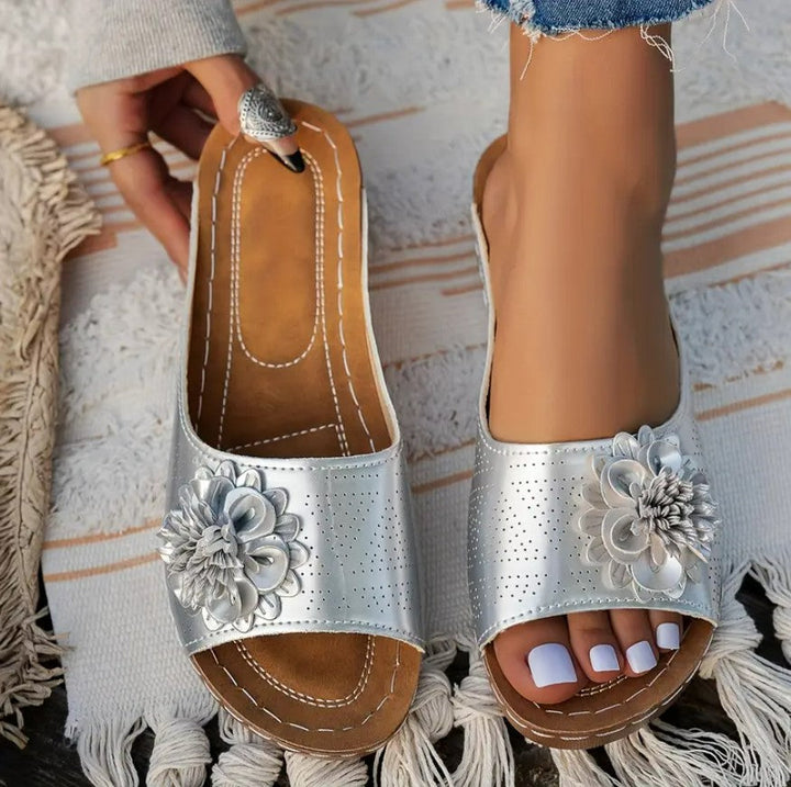 FLORA | Orthopedic Sandals with Floral Design