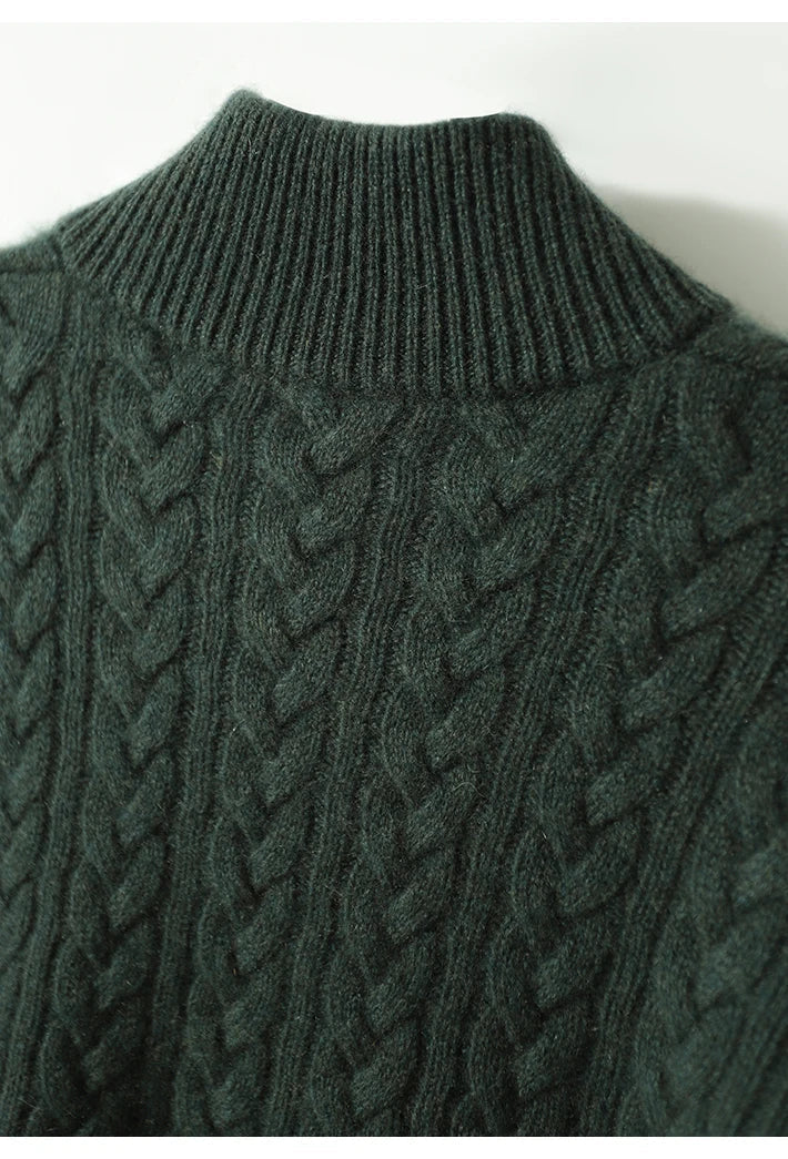 Margot | Classic Cable-Knit Button Sweater