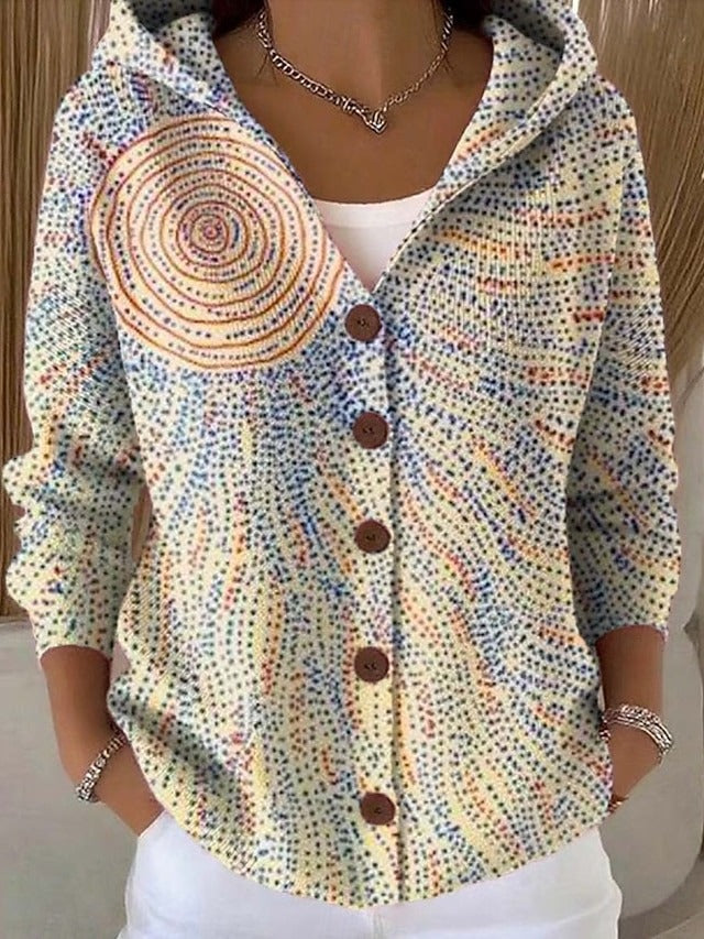 Jenna | Women’s Button-Front Hooded Cardigan with Flattering Fit