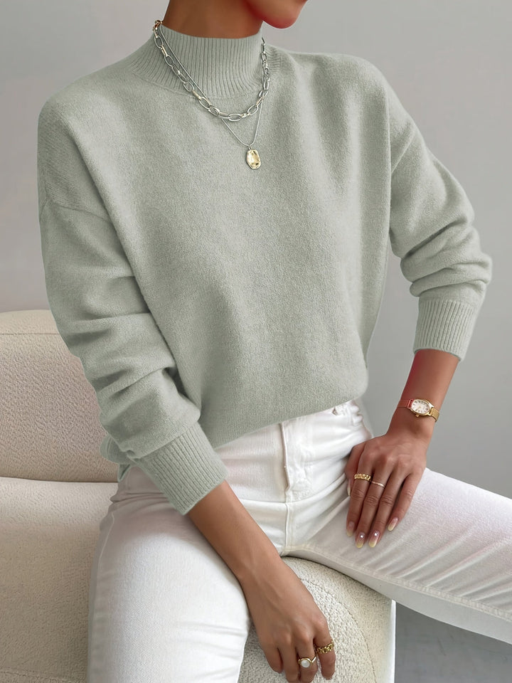 Elara | Women’s Soft Knit Turtleneck Sweater with Comfortable Relaxed Fit
