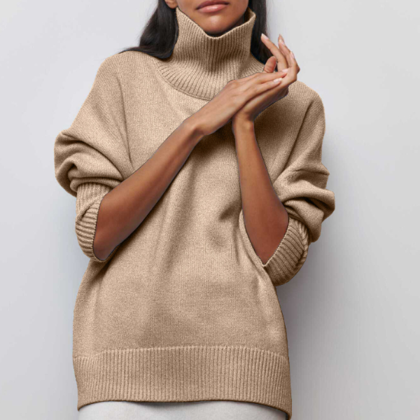 Vesper | Women’s Oversized Turtleneck Poncho Sweater