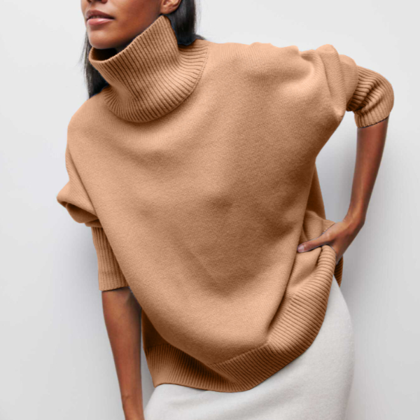 Vesper | Women’s Oversized Turtleneck Poncho Sweater