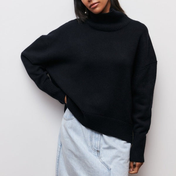 Vesper | Women’s Oversized Turtleneck Poncho Sweater
