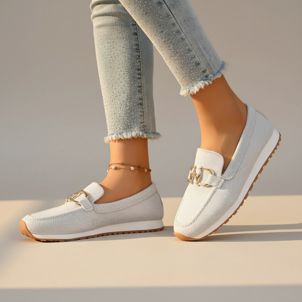 Suzane | Women’s Horsebit Loafers with Cushioned Insole and Breathable Design