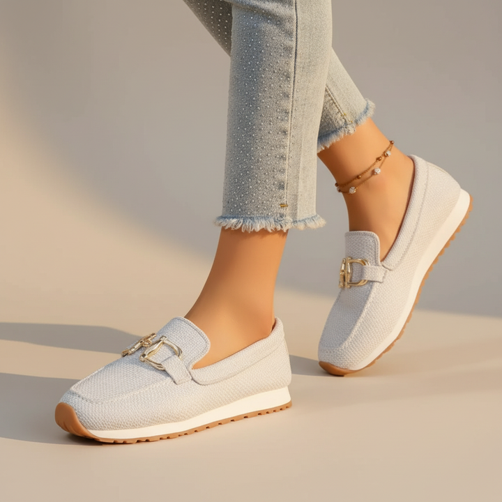 Suzane | Women’s Horsebit Loafers with Cushioned Insole and Breathable Design