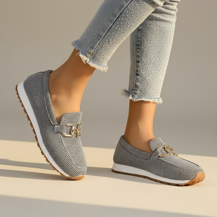 Suzane | Women’s Horsebit Loafers with Cushioned Insole and Breathable Design