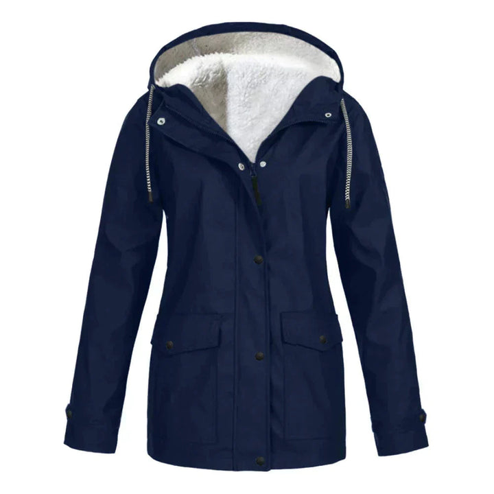 Wren | Women’s Hooded Fleece-Lined Rain Jacket