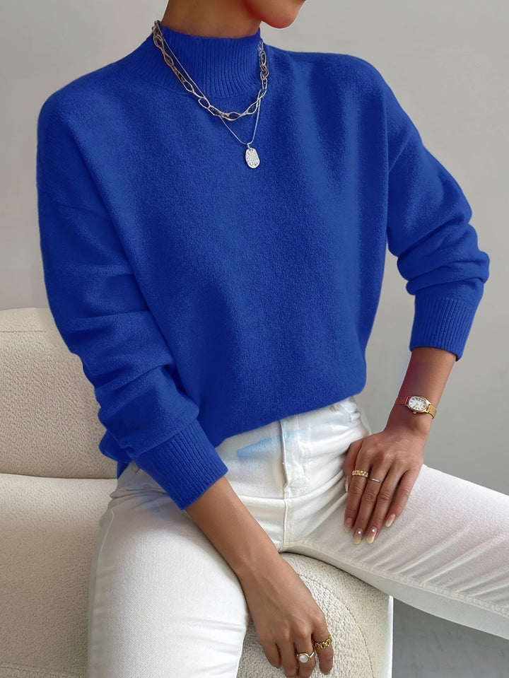 Elara | Women’s Soft Knit Turtleneck Sweater with Comfortable Relaxed Fit