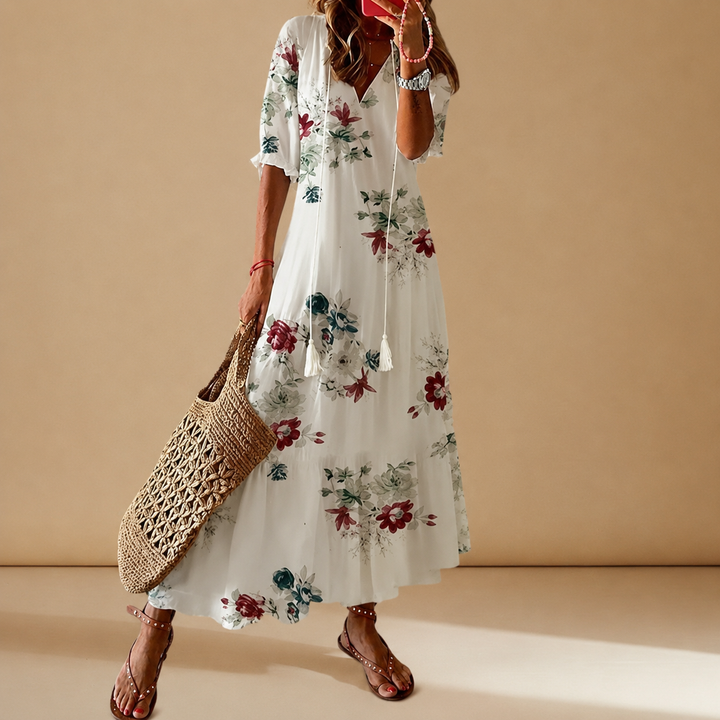 Amelia | Floral Maxi Dress for Effortless Summer Style