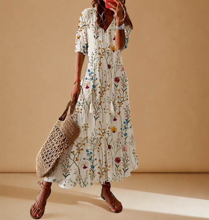 Amelia | Floral Maxi Dress for Effortless Summer Style