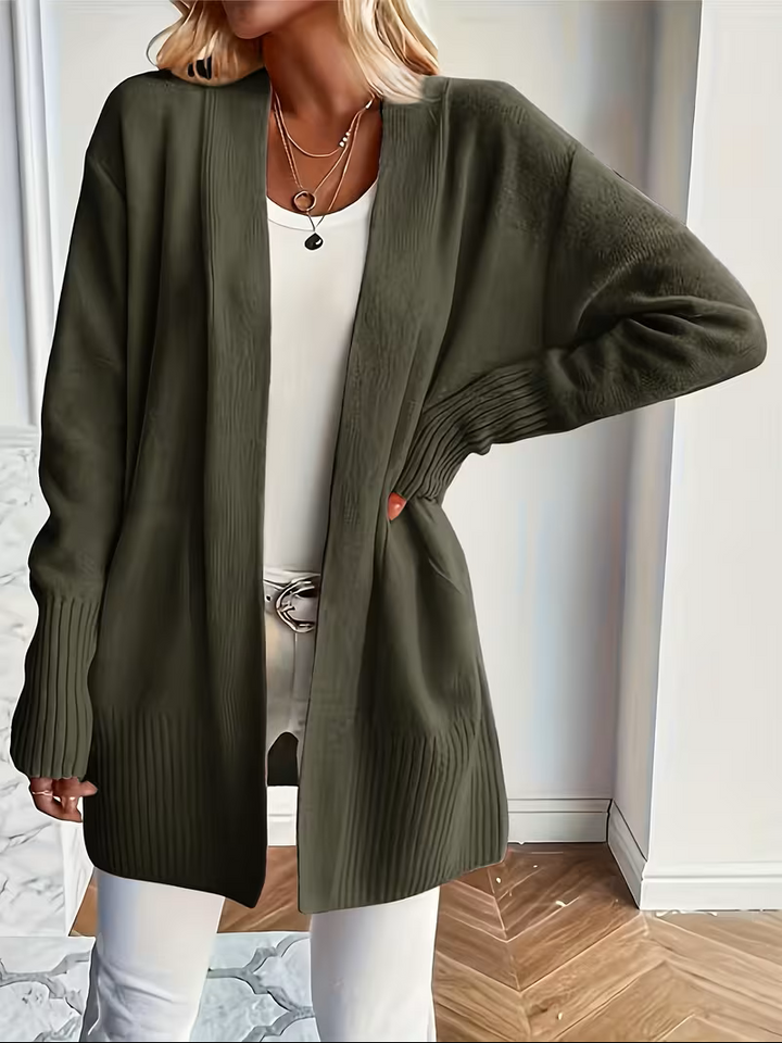 Corinne | Women’s Relaxed Open-Front Cardigan with Pockets