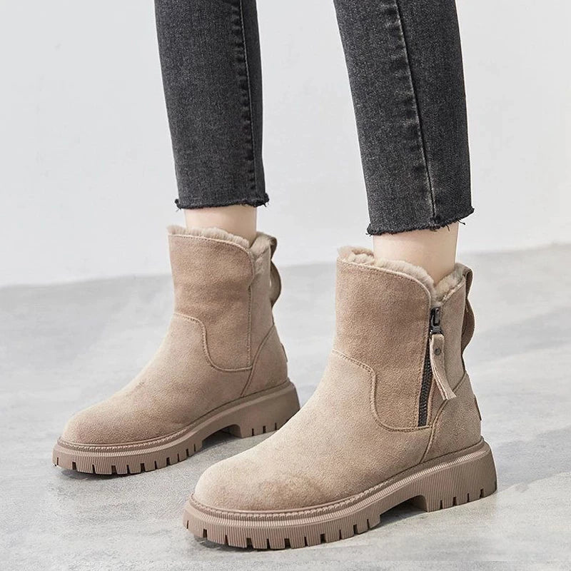Brown Boots For Women | Warm Lined Winter Orthopedic