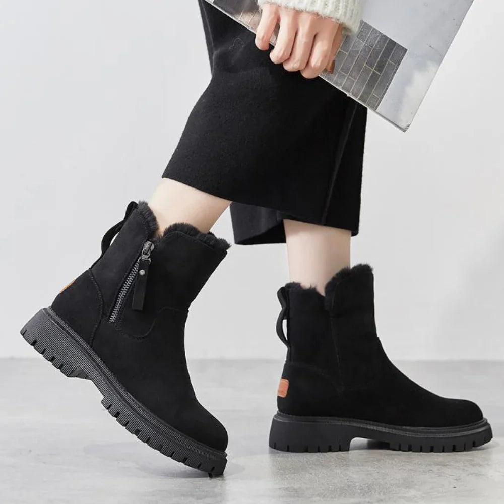 Brown Boots For Women | Warm Lined Winter Orthopedic