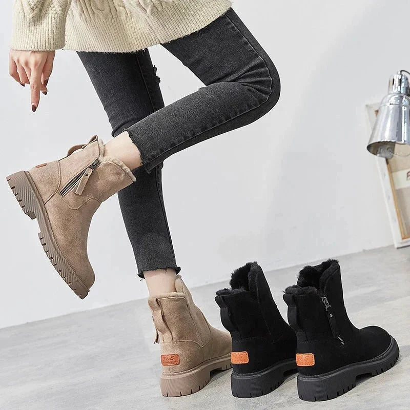 Brown Boots For Women | Warm Lined Winter Orthopedic