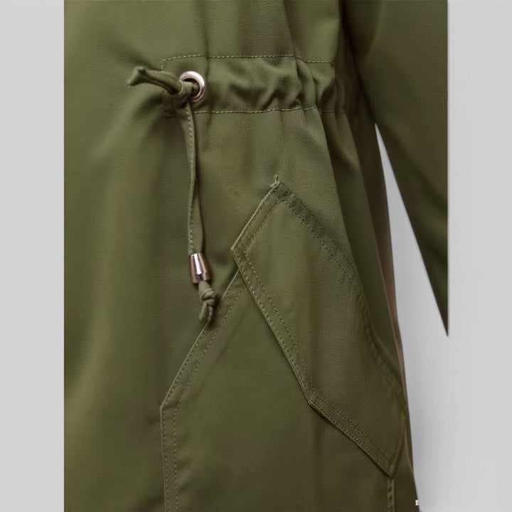 Selina | Women’s Lightweight Hooded Rain Jacket with Adjustable Waist
