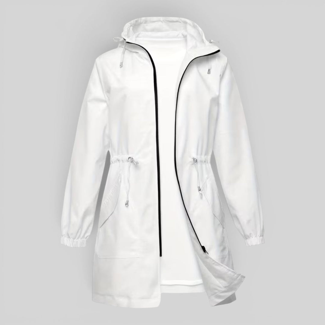 Selina | Women’s Lightweight Hooded Rain Jacket with Adjustable Waist