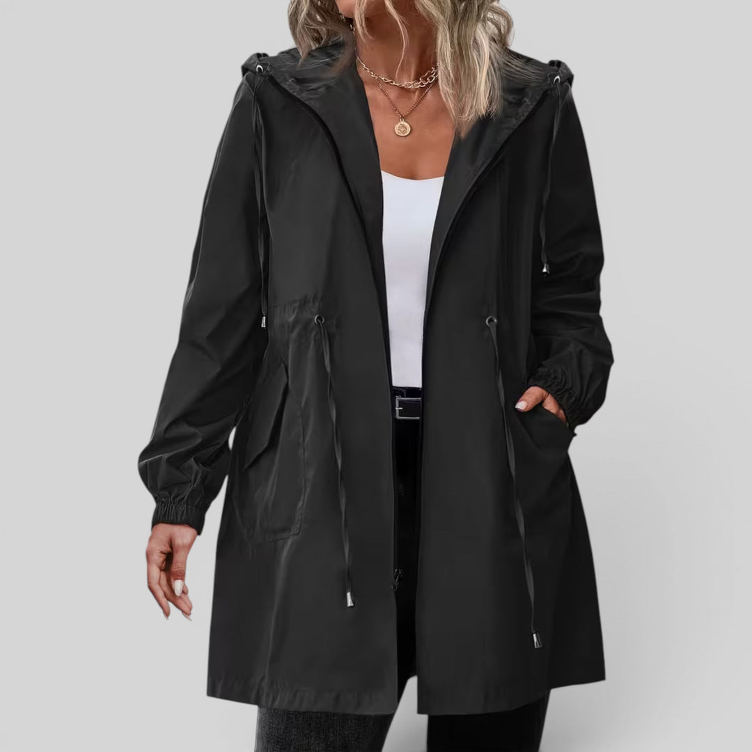 Selina | Women’s Lightweight Hooded Rain Jacket with Adjustable Waist