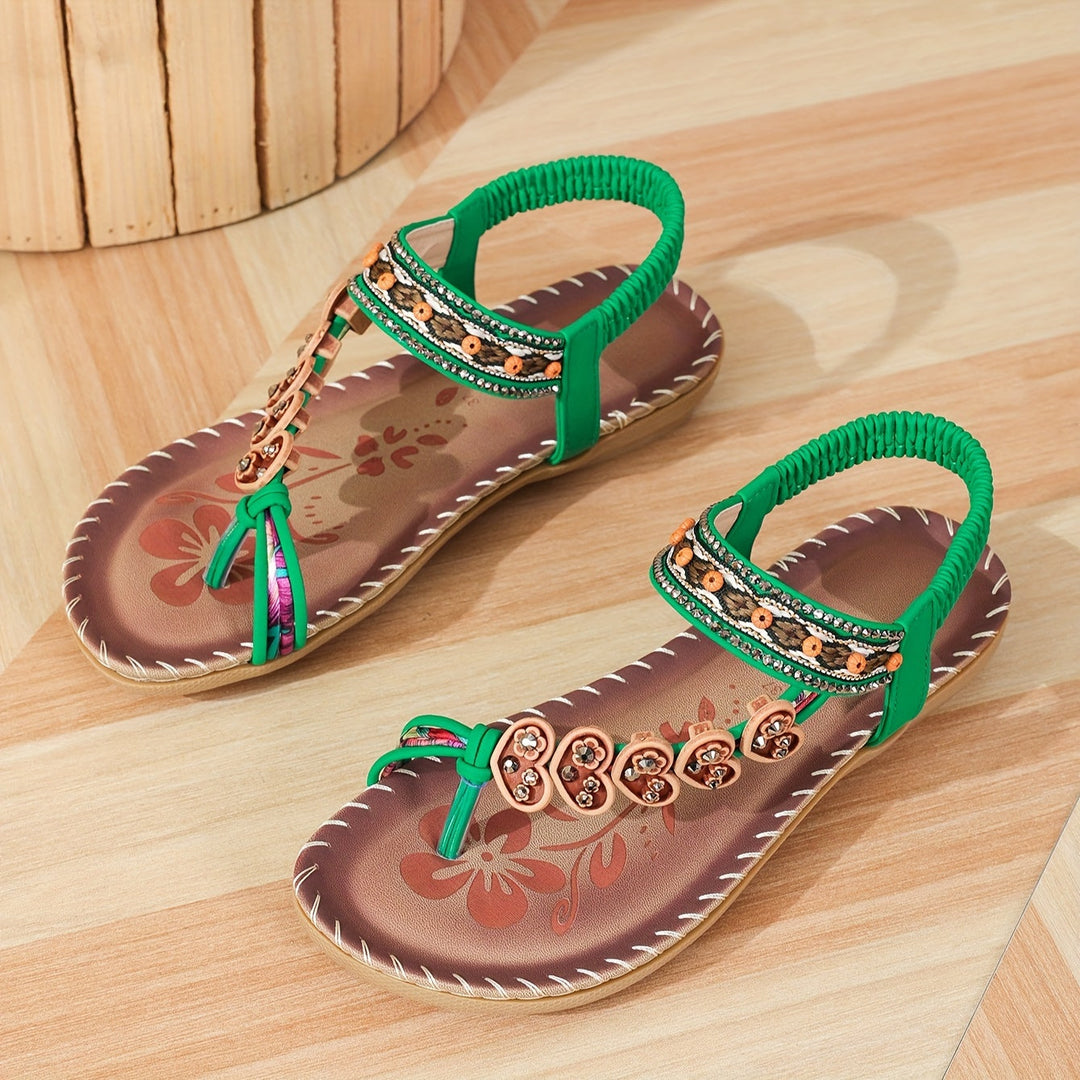 MERLIN - Bohemian Charm Flat Sandal