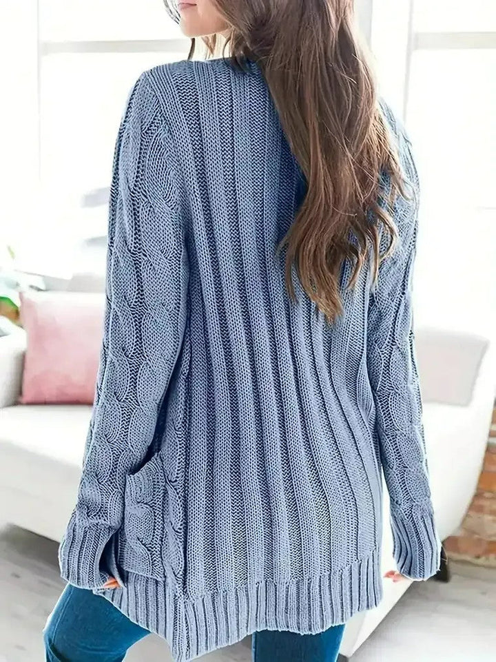 Charlotte | Cable Knit Button Cardigan for Effortless Layering