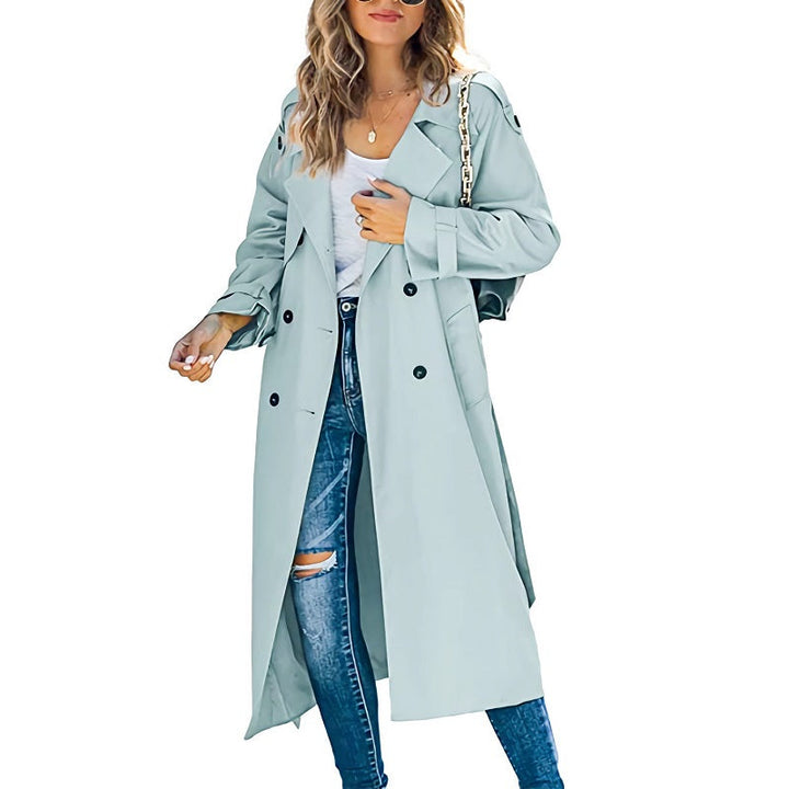 Margaret | Elegant Long Trench Coat
