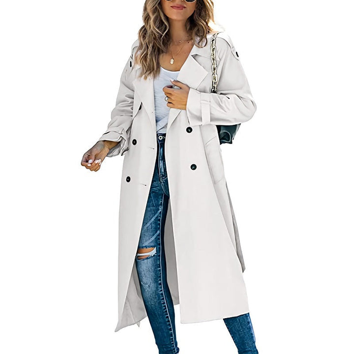 Margaret | Elegant Long Trench Coat