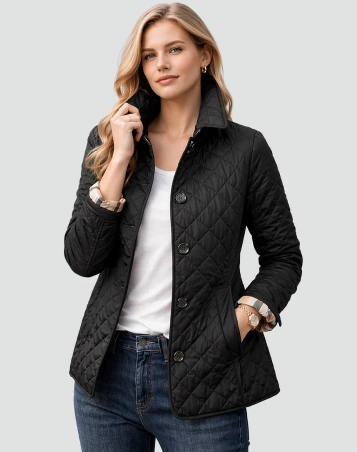 Diana | Women’s Quilted Button-Front Jacket for Fall