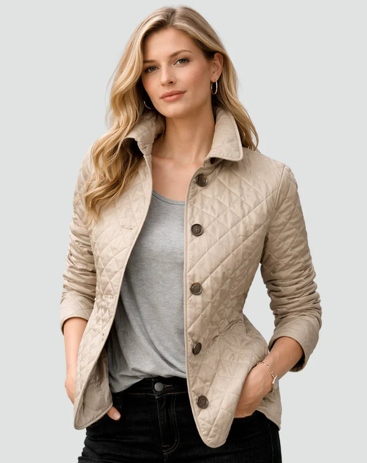 Diana | Women’s Quilted Button-Front Jacket for Fall