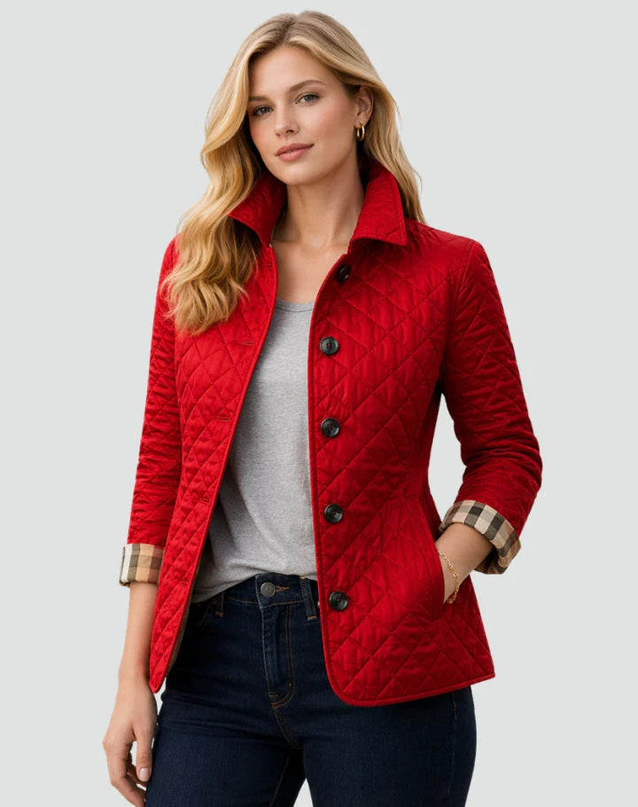 Diana | Women’s Quilted Button-Front Jacket for Fall