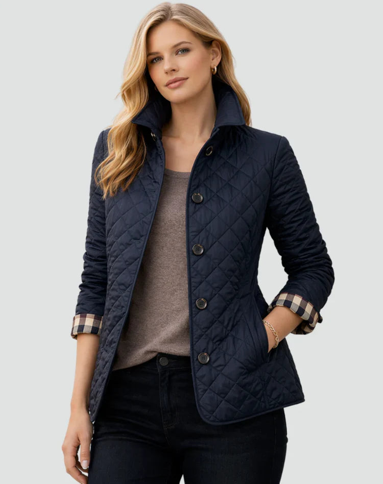Diana | Women’s Quilted Button-Front Jacket for Fall