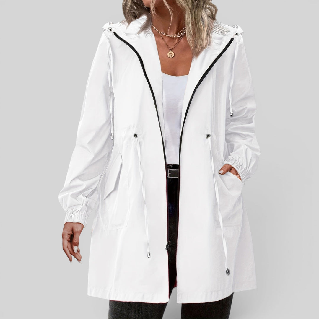Selina | Women’s Lightweight Hooded Rain Jacket with Adjustable Waist