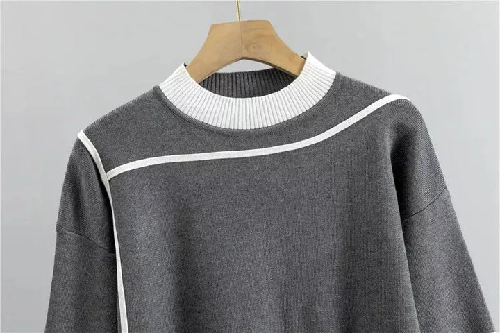 Natalie | Colorblock Knit Two-Piece Comfort Set