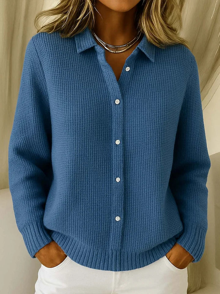 Harlow | Women’s Longline Button-Front Cardigan with Relaxed Fit