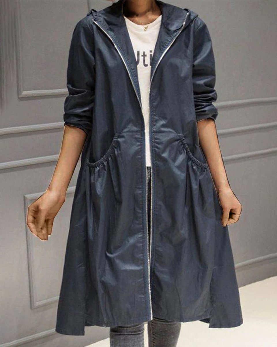 Alice | Women’s Lightweight Hooded Raincoat for Fall