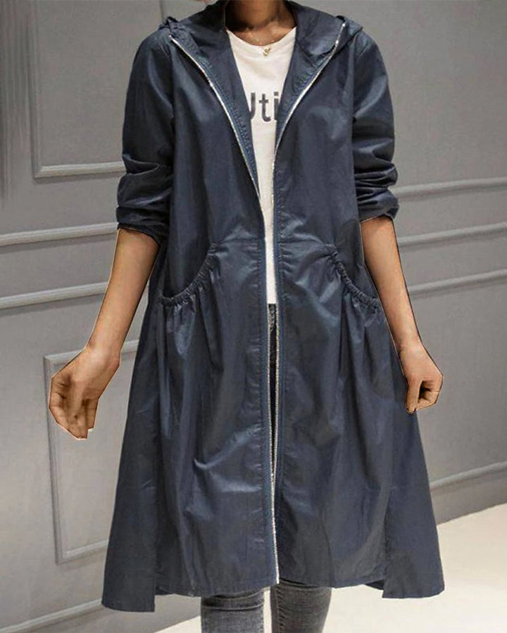 Alice | Women’s Lightweight Hooded Raincoat for Fall
