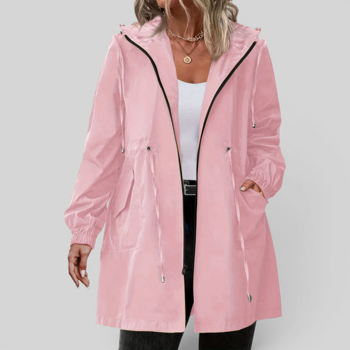 Selina | Women’s Lightweight Hooded Rain Jacket with Adjustable Waist