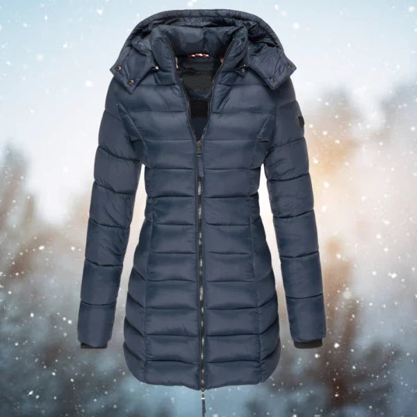Helena | Warm &amp; Flattering Hooded Puffer Coat